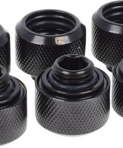 Alphacool Eiszapfen 16mm Fittings Μαύρο 17379