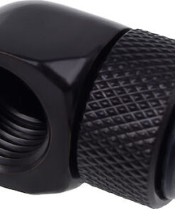Alternative view of Alphacool Icicle L-connector Rotatable G1 / 4 AG on G1 / 4 IG Fittings Μαύρο 17248