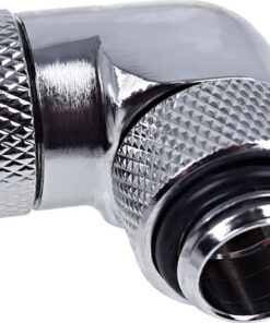 Alternative view of Alphacool Icicle Angle Adapter 90 Degree Rotatable G1 / 4 AG on G1 / 4 IG Fittings Ασημί 17261