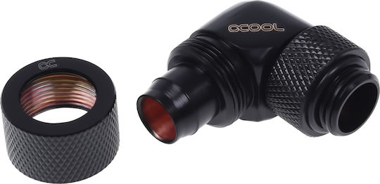 Alphacool HF 13/10 Threaded Grommet 90 Degree Rotatable G1 / 4 Deep Black - Image 2