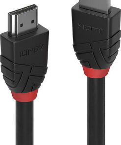 Lindy HDMI 2.0 Cable HDMI male - HDMI male 1m Μαύρο 36471