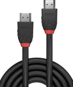Alternative view of Lindy HDMI 2.0 Cable HDMI male - HDMI male 1m Μαύρο 36471