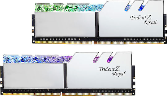 G.Skill Trident Z Royal DDR4 64GB RAM με 4x16GB Modules και Ταχύτητα 3600 για Desktop F4-3600C16Q-64GTRSC - Image 3