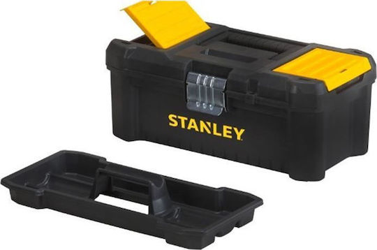 Stanley Essential Εργαλειοθήκη Χειρός Πλαστική με Ταμπακιέρα Π48.2xB25.4xΥ25cm STST1-75521 με Μεταλλικό Κλιπ - Image 2