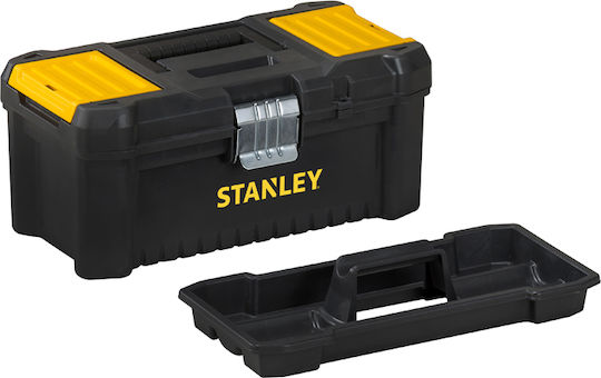 Stanley Essential Εργαλειοθήκη Χειρός Πλαστική με Ταμπακιέρα Π48.2xB25.4xΥ25cm STST1-75521 με Μεταλλικό Κλιπ - Image 4