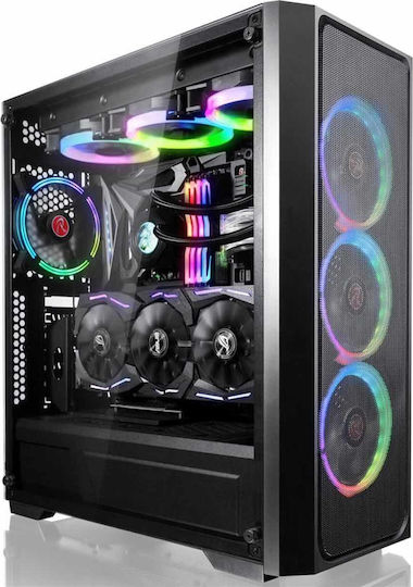 Raijintek Ponos MS Midi Tower Κουτί Υπολογιστή με Πλαϊνό Παράθυρο Μαύρο - Image 2