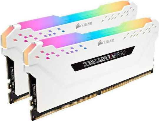 Corsair Vengeance RGB Pro DDR4 16GB RAM με 2x8GB Modules και Ταχύτητα 3000 για Desktop CMW16GX4M2C3000C15W - Image 2