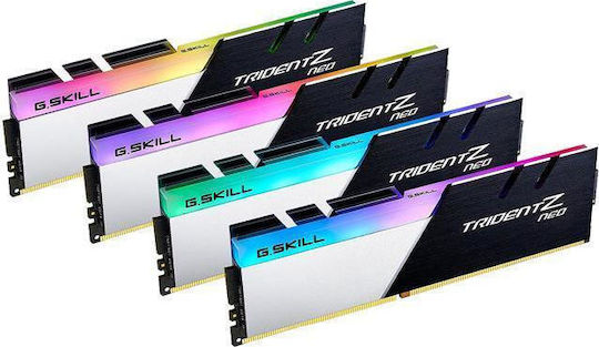 G.Skill Trident Z Neo DDR4 32GB RAM με 4x8GB Modules και Ταχύτητα 3600 για Desktop F4-3600C16Q-32GTZNC - Image 2