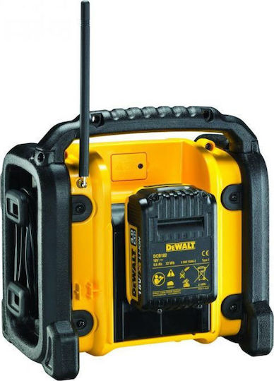 Dewalt DCR020 Επιτραπέζιο Ραδιόφωνο Μπαταρίας DAB+ Κίτρινο - Image 3