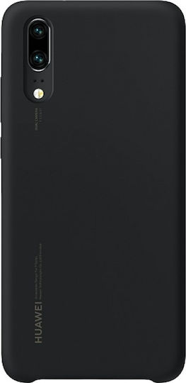 Huawei Silicon Cover Back Cover Σιλικόνης Μαύρο (Huawei P20) 51992365 - Image 2