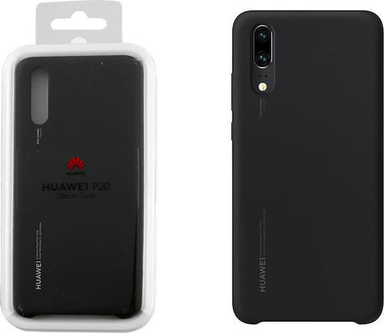 Huawei Silicon Cover Back Cover Σιλικόνης Μαύρο (Huawei P20) 51992365 - Image 3