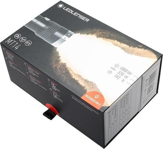 LedLenser Επαναφορτιζόμενος Φακός LED IPX4 με Μέγιστη Φωτεινότητα 1000lm MT14 500844 - Image 4