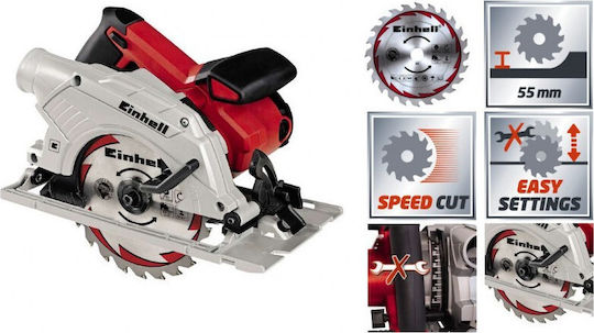 Einhell TE-CS 165 Δισκοπρίονο 1200W με Σύστημα Αναρρόφησης - Image 2