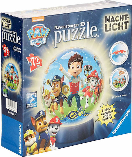Puzzleball Paw Patrol για 6+ Ετών 72pcs 11842 Ravensburger