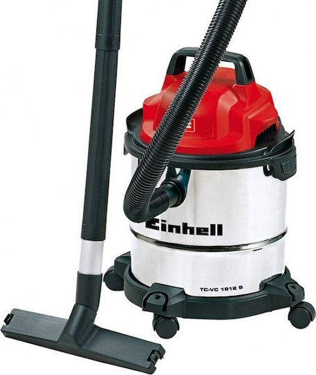 Einhell Tcvc 1812 S Σκούπα Υγρών / Στερεών 1250W με Πλαστικό Κάδο 12lt - Image 2