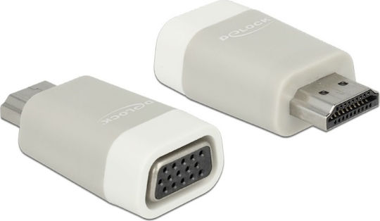 DeLock Μετατροπέας HDMI male σε VGA female Λευκό 1τμχ 65472 - Image 2