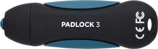 Corsair Padlock 3 128GB USB 3.0 Stick Μπλε - Image 2
