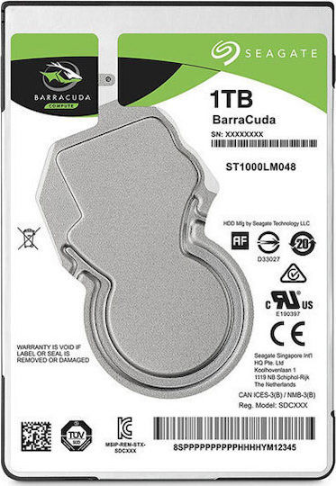 Seagate Barracuda 1TB HDD Σκληρός Δίσκος 2.5" SATA III 5400rpm με 128MB Cache για PS4 / Laptop / Desktop ST1000LM048 - Image 3