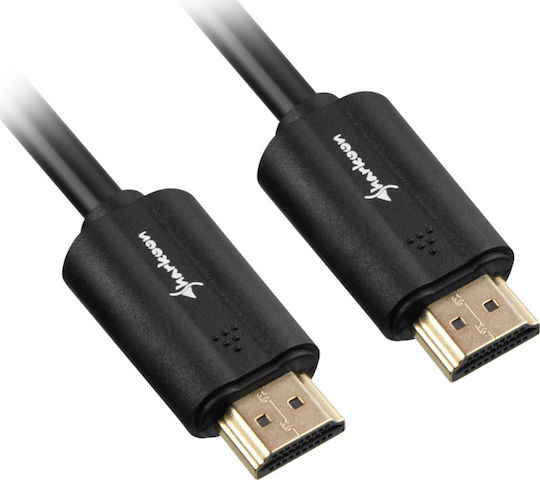 Sharkoon HDMI 2.0 Cable HDMI male - HDMI male 5m Μαύρο - Image 2