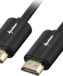 Alternative view of Sharkoon HDMI 2.0 Cable HDMI male - HDMI male 2m Μαύρο