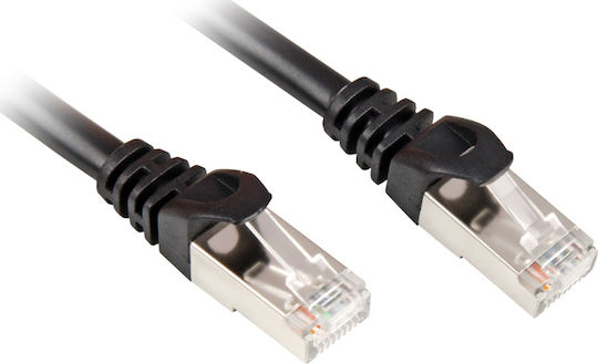 Sharkoon S/FTP Cat.6a Καλώδιο Δικτύου Ethernet 15m Μαύρο 1τμχ 4044951020324