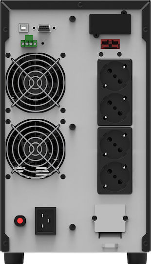 Powerwalker VFI 3000 AT UPS On-Line 3000VA 2700W με 4 Schuko Πρίζες - Image 2