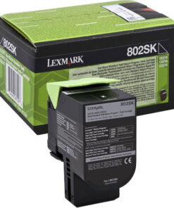 Lexmark 802K Γνήσιο Toner Laser Εκτυπωτή Μαύρο Return Program 1000 Σελίδων 80C20K0