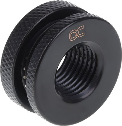 Alphacool HF bulkhead connector short version G1/4 Fittings Μαύρο