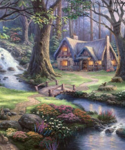 Alternative view of Puzzle Thomas Kinkade Disney Χιονάτη 2D 1000 Κομμάτια 59485