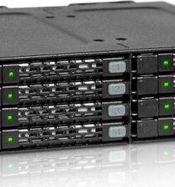 Alternative view of Icy Dock ToughArmor Rugged Full Metal 8-Bay 2.5 Inch SATA HDD/SSD (7mm) Backplane Cage for External 5.25 Inch Bay Μαύρο MB998SP-B