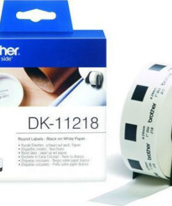 Brother DK-11218 1000 Αυτοκόλλητες Ετικέτες σε Ρολό για Εκτυπωτή Ετικετών 24x24mm