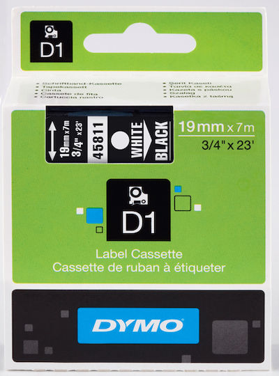 Dymo 45811 Ταινία Ετικετογράφου 7m x 19mm S0720910 σε Μαύρο Χρώμα - Image 5
