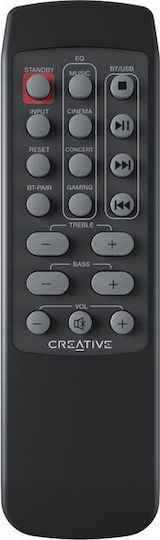 Creative T100 Ασύρματα Ηχεία Υπολογιστή 2.0 με Bluetooth και Ισχύ 40W σε Μαύρο Χρώμα - Image 3