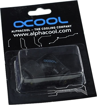 Alphacool 16/10 compression fitting 90° revolvable G1/4'' Deep Black - Image 4