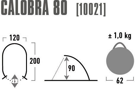 High Peak Calobra 80 Σκηνή Παραλίας Pop Up Γκρι 200εκ. 10021 - Image 3