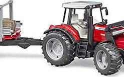 Alternative view of Bruder Massey Ferguson & Frontloader and Timber Trailer Τρακτέρ 1:16 Αγροτικό για 3+ Ετών