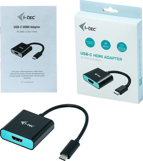 i-tec USB-C HDMI Adapter 4K/60 Hz Μετατροπέας USB-C male σε HDMI female 1τμχ - Image 3