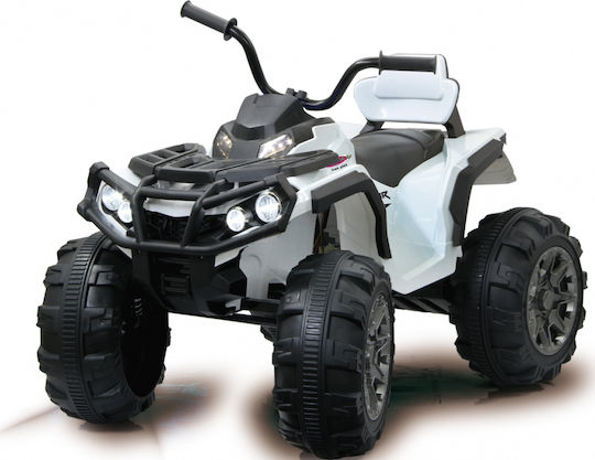 Παιδική Γουρούνα Quad Protector Ηλεκτροκίνητη 12 Volt Λευκή για 3+ ετών 460248