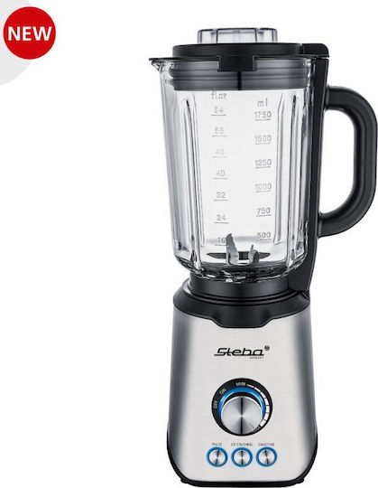 Steba MX4 Plus Μπλέντερ για Smoothies με Γυάλινη Κανάτα 1.75lt 1200W Inox - Image 2