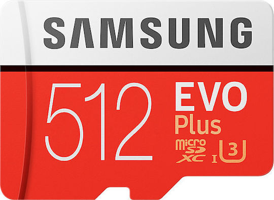 Samsung EVO Plus microSDXC 512GB Class 10 U3 UHS-I με αντάπτορα - Image 2