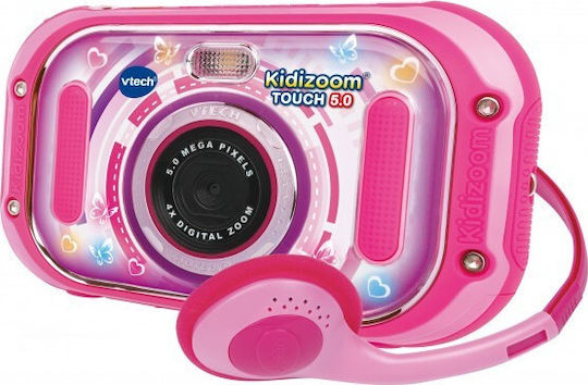 Vtech Kidizoom Touch 5.0 Compact Φωτογραφική Μηχανή 5MP με Οθόνη 3.5" Pink Ροζ - Image 3