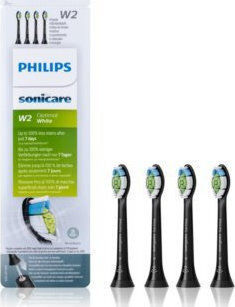 Philips Sonicare W2 Optimal White Ανταλλακτικές Κεφαλές για Ηλεκτρική Οδοντόβουρτσα Standard Black HX6064/11 4τμχ - Image 2