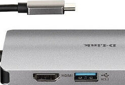 Alternative view of D-Link USB-C Docking Station με HDMI 4K PD Ethernet Ασημί (DUB-M810)