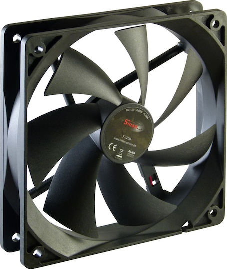 Inter-Tech F-120-S Case Fan με Σύνδεση 3-Pin - Image 2