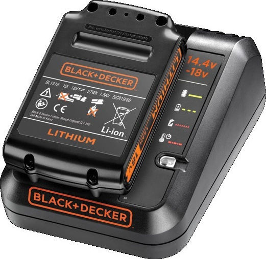 Black & Decker Σετ Μπαταρίας Λιθίου Χωρητικότητας 1Ah 18V με Φορτιστή BDC1A15 - Image 2