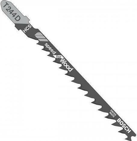 Bosch T244D Λάμες Speed for Wood για Ξύλο 75mm 5τμχ - Image 2