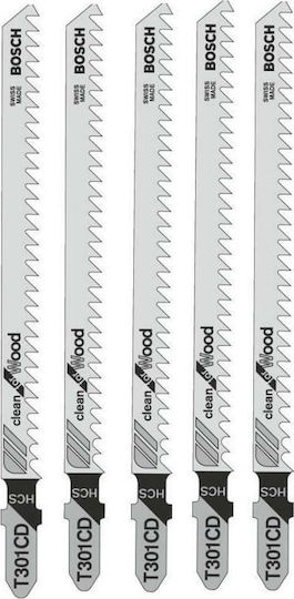 Bosch T301CD Λάμες Clean for Wood για Ξύλο 90mm 5τμχ - Image 2