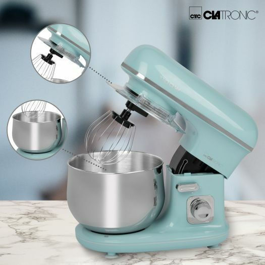 Clatronic KM 3711 Κουζινομηχανή 1100W με Ανοξείδωτο Κάδο 5lt Mint-Green - Image 4