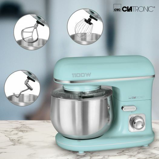Clatronic KM 3711 Κουζινομηχανή 1100W με Ανοξείδωτο Κάδο 5lt Mint-Green - Image 3