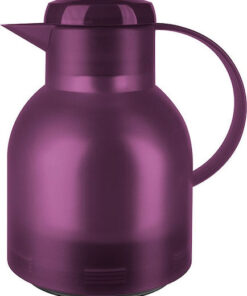 Emsa Samba Vacuum Jug Quick Press Κανάτα Θερμός Πλαστικό 1lt Μωβ με Λαβή